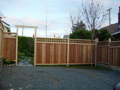 Custom Fencing - Drive View