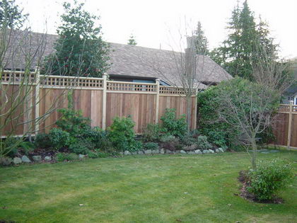 Custom Fencing - Yard View