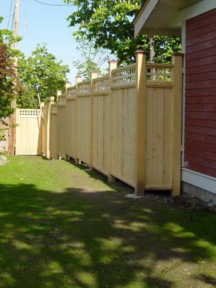 Custom Fencing - Back View