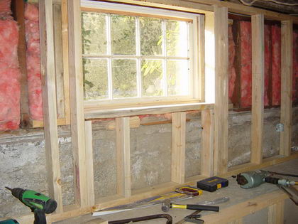 Renovation - Framing Around Sill
