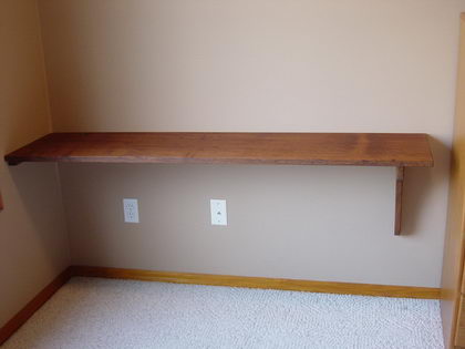 Shelving - Front View Desk